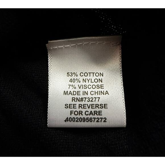 Elle Black Pearl Studded Sweater Women’s XL Pullover 3/4 Sleeve Knit Top - Picture 4 of 8